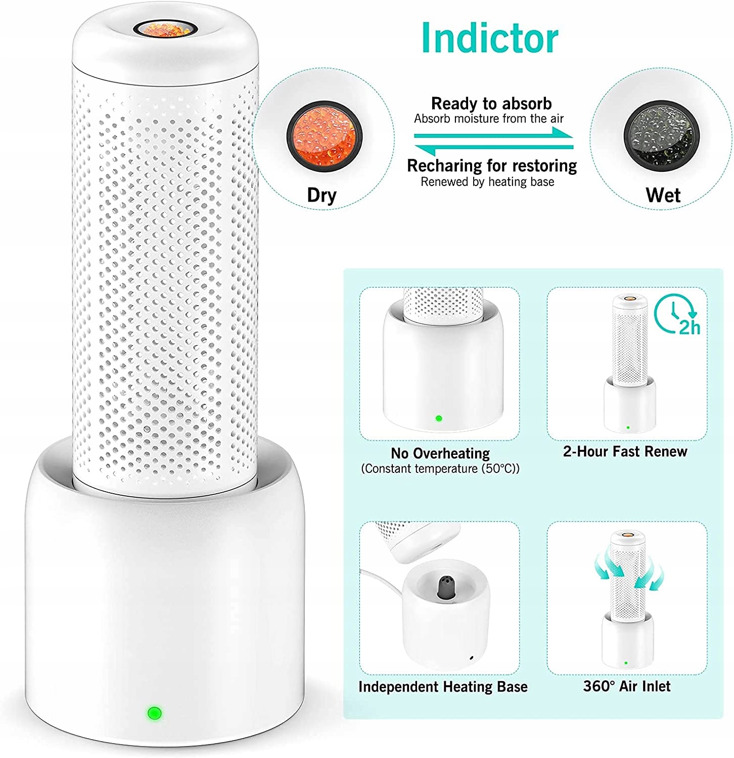 OSUSZACZ POWIETRZA POCHŁANIACZ WILGOCI OCZYSZCZACZ Kod producenta B09379KK84