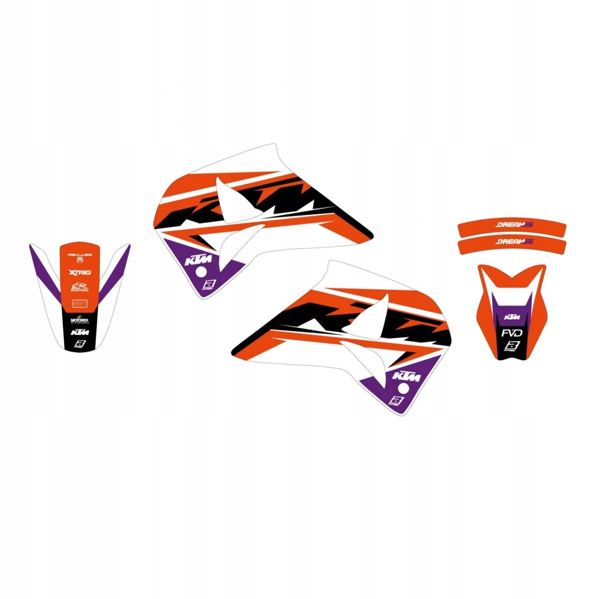 Sada Nálepiek Ktm 4T 96-99 (4 Stroke All Models) Dream 5