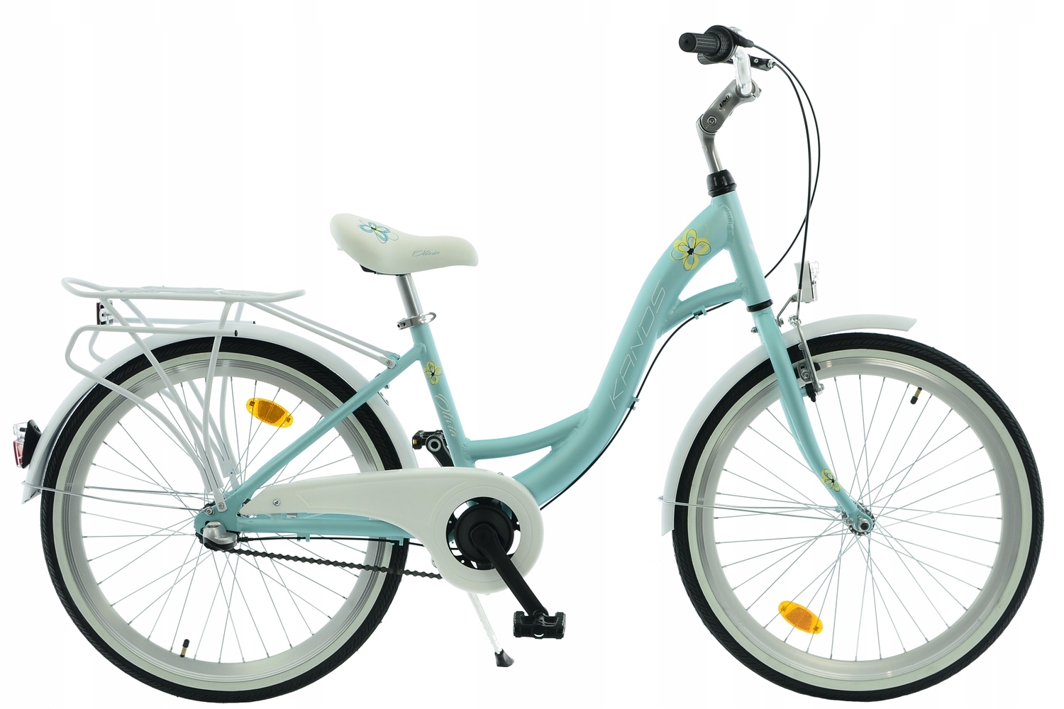 Rower Kands 24 Olivia r14 cali miętowo-biały mat 2025 Nowość na rynku !!