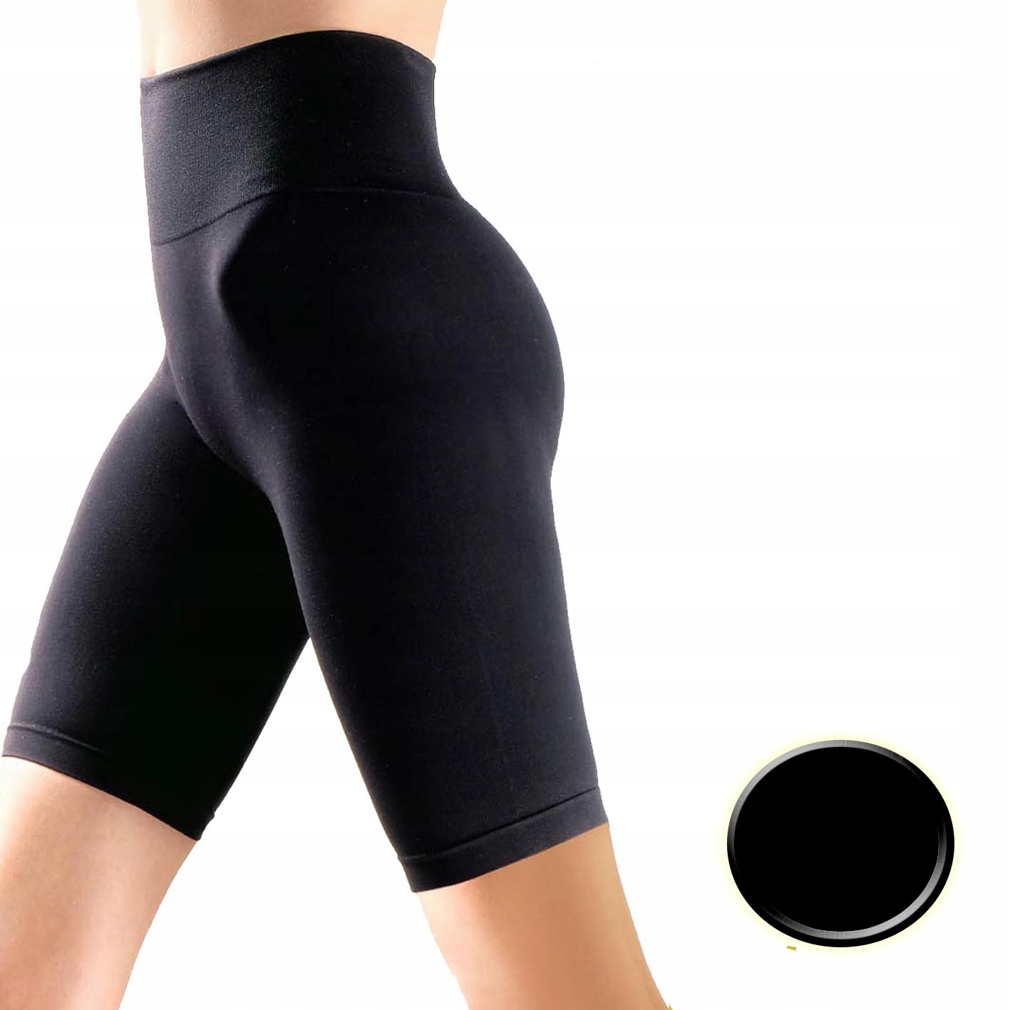 

Legginsy mikrofibra krótkie Favourite 1-2 Nero