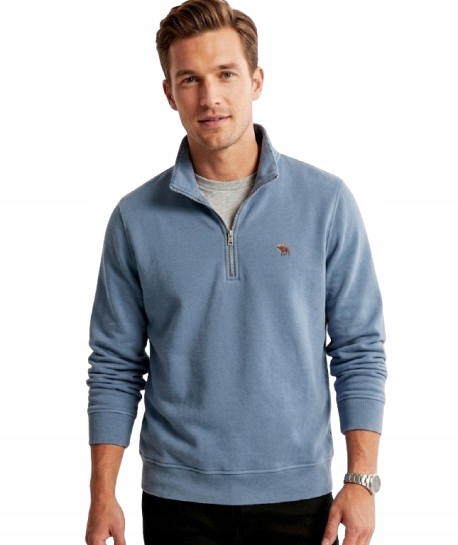 mikina Abercrombie&Fitch modrá hollister zip XL 65€