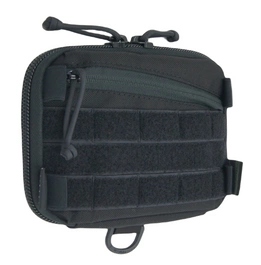 Organizer Edc, poziomy, czarny w systeme Molle Baribal