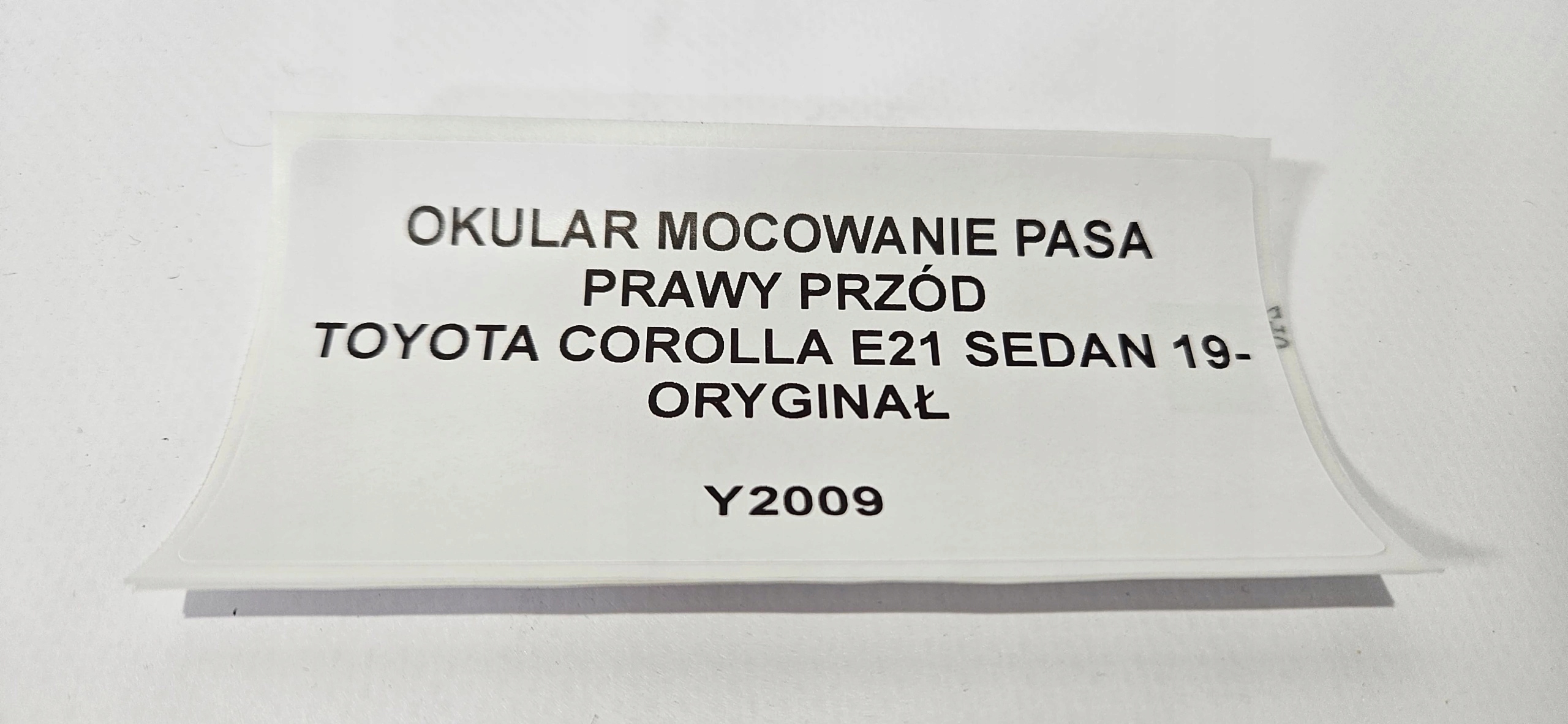 OKULAR MOCOWANI supports right front TOYOTA COROLLA E21 sedan 19- original