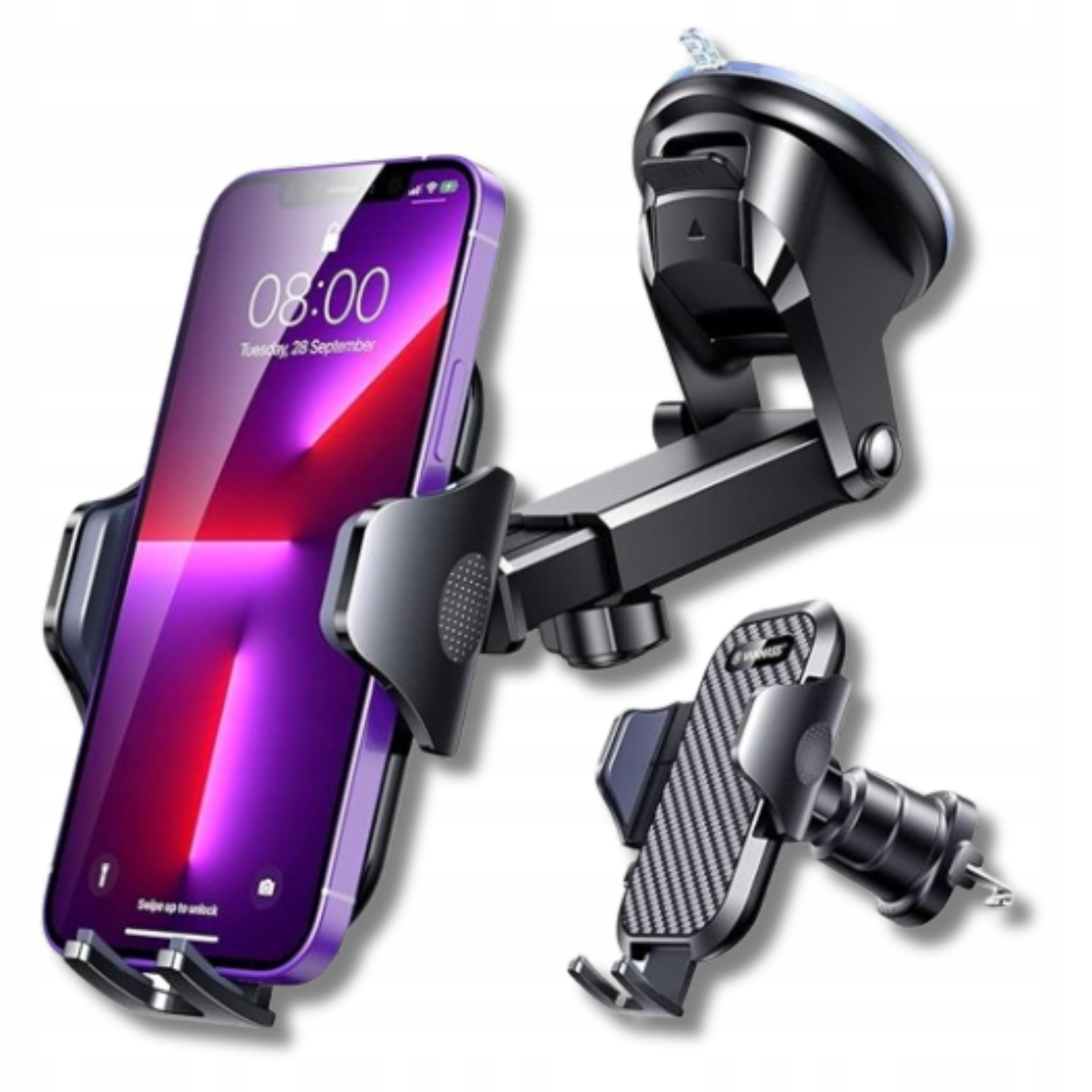 Držák telefonu do auta na kokpit a ventilační mřížku Univerzální