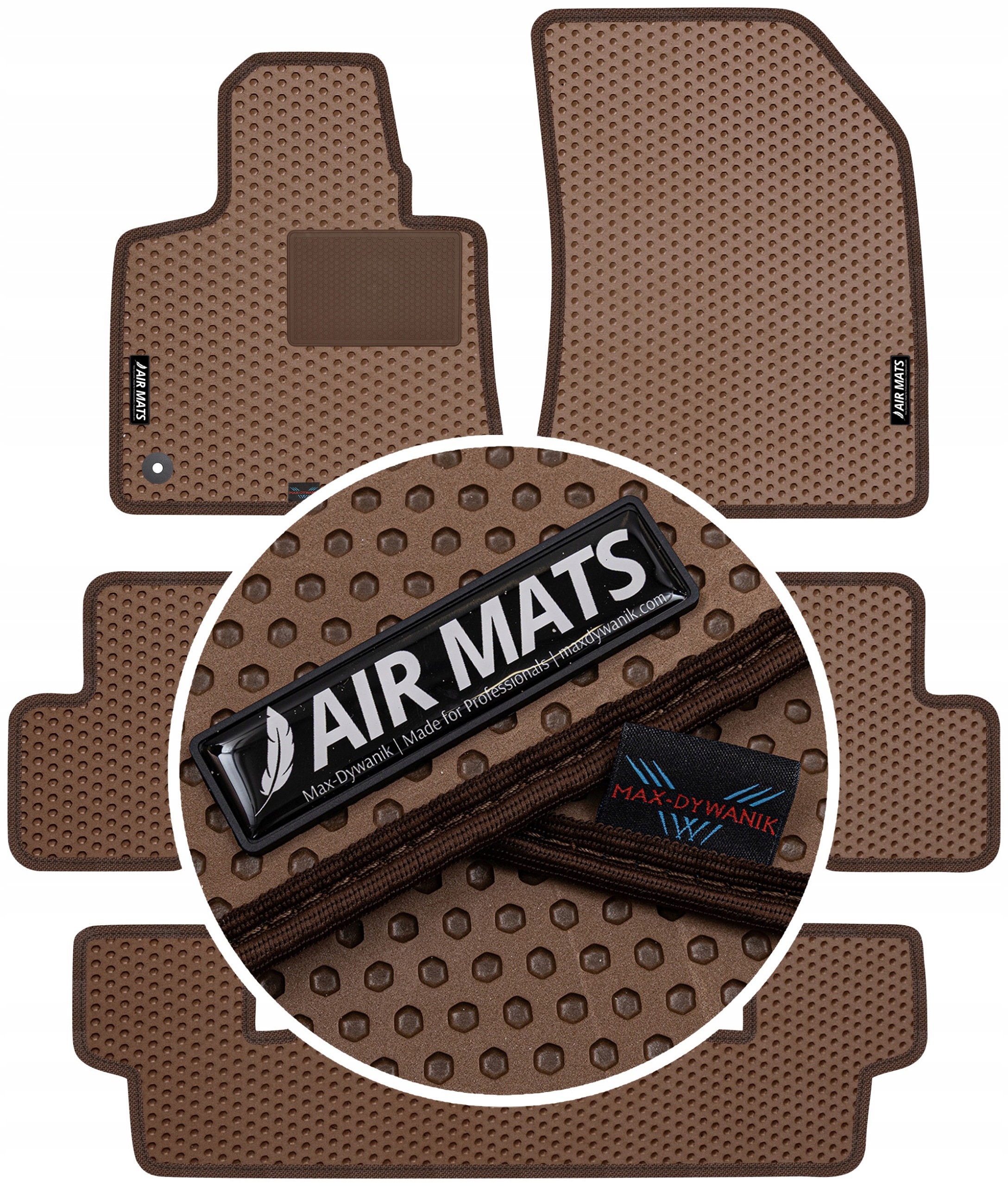C4 Grand Picasso II 7os 13-19 Gumové rohože Air Mats Hnedá