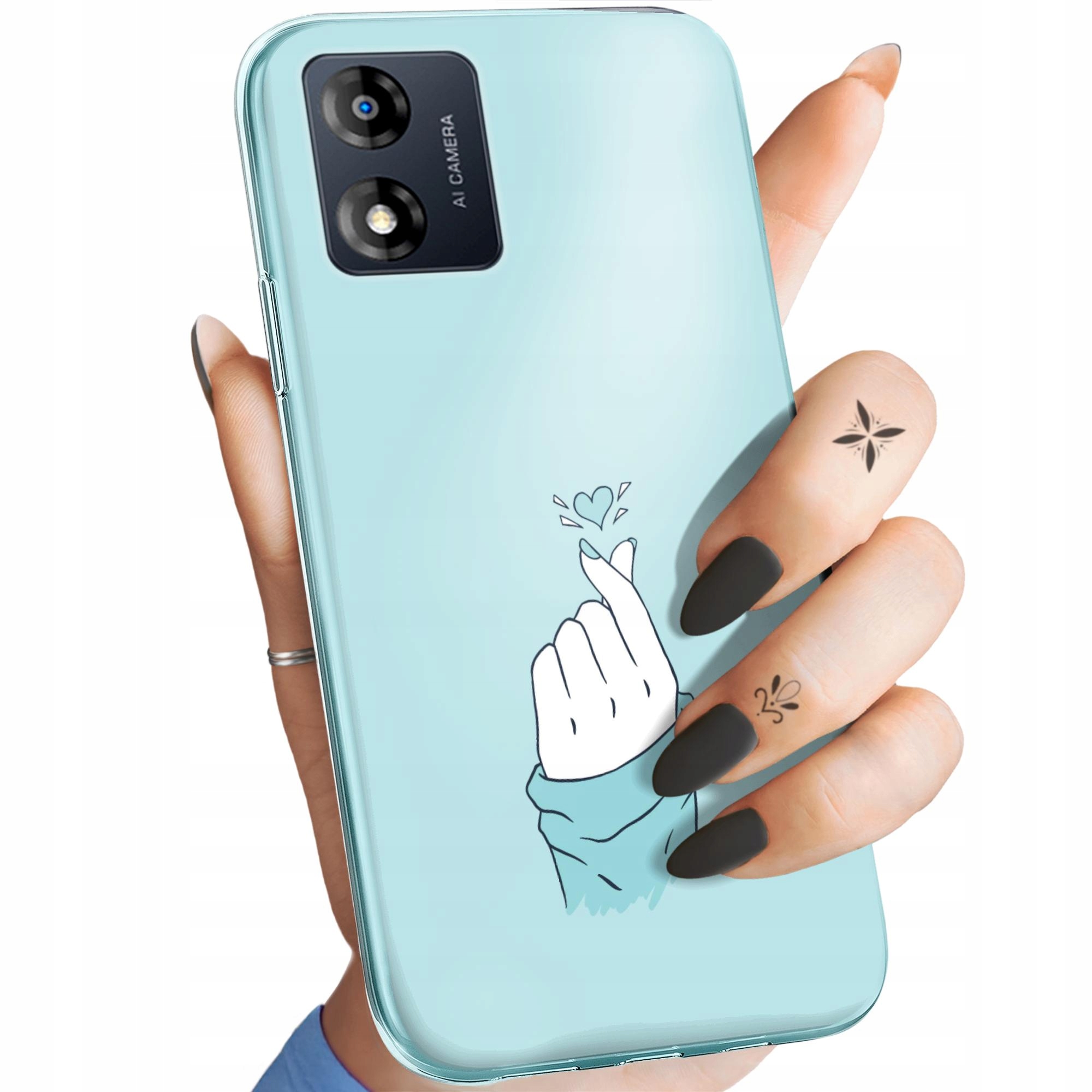 Etui Do Motorola Moto E13 Niebieskie Blue Blau Obudowa Pokrowiec Case