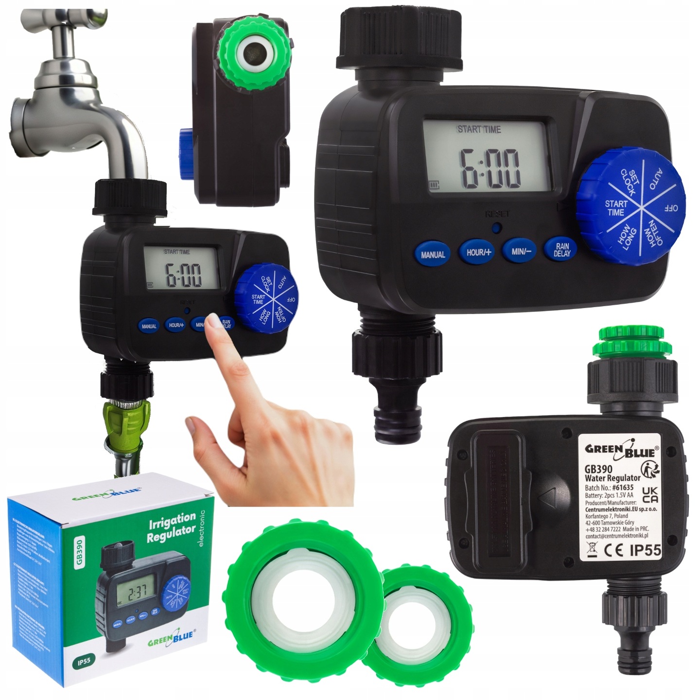 Sterownik nawadniania Elektroniczny programator podlewania na kran IP55