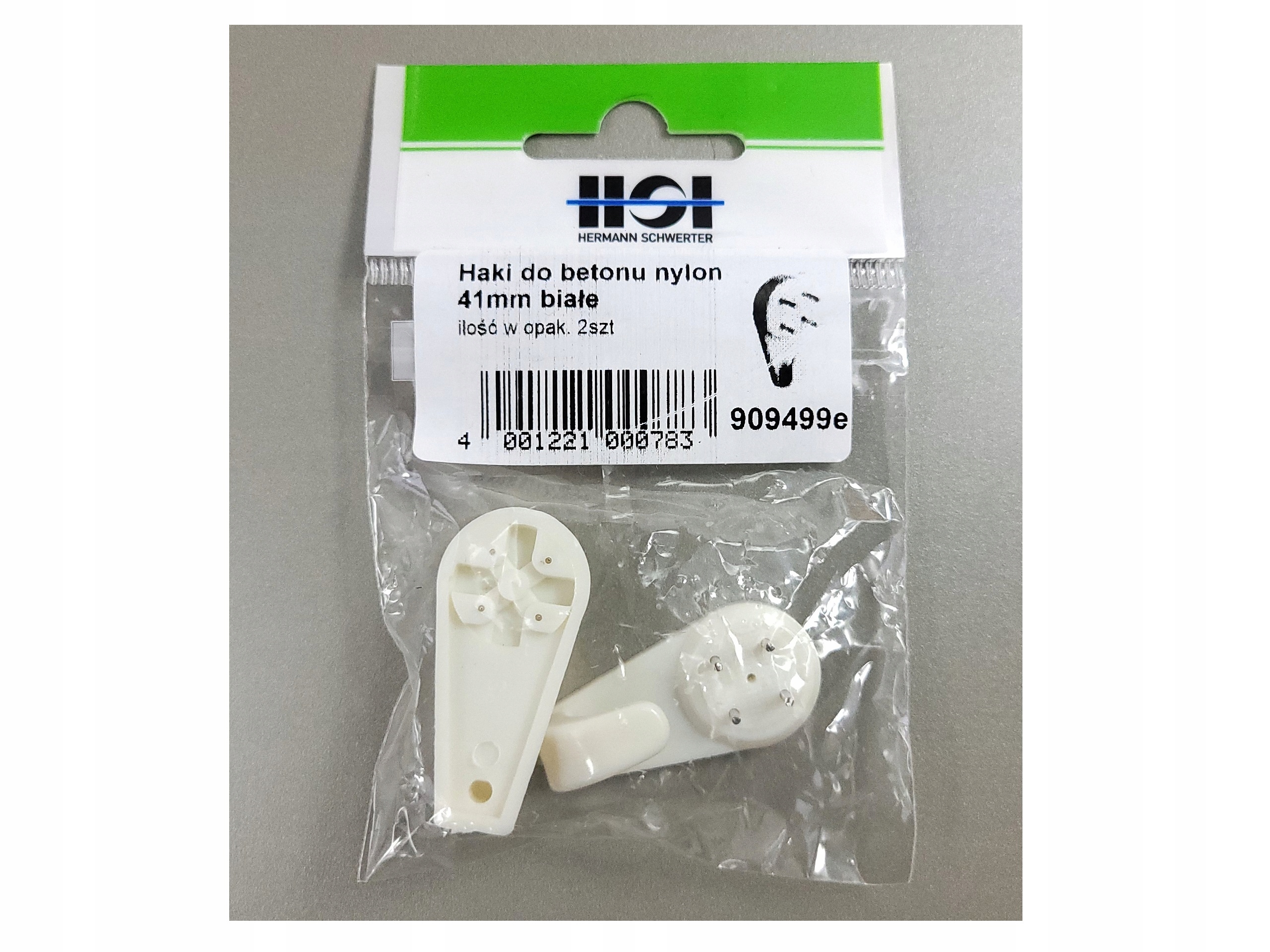 

Haczyk Do Betonu 41mm Biały 2 szt. Hsi
