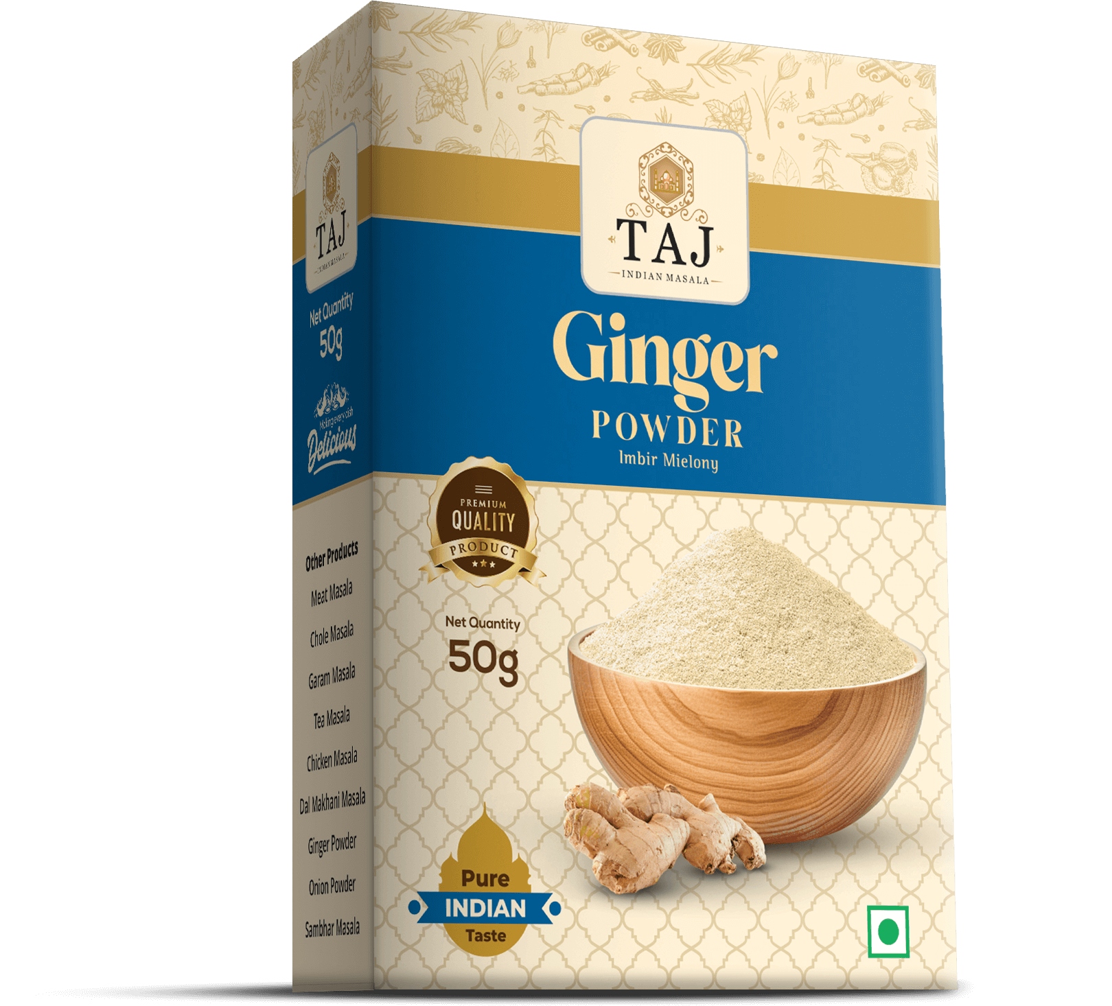 TAJ INDIAN MASALA GINGER POWDER 50G