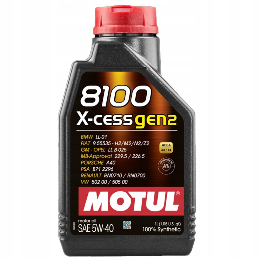 

Motul 8100 X-cess 5W40 GEN2 1L do Bmw