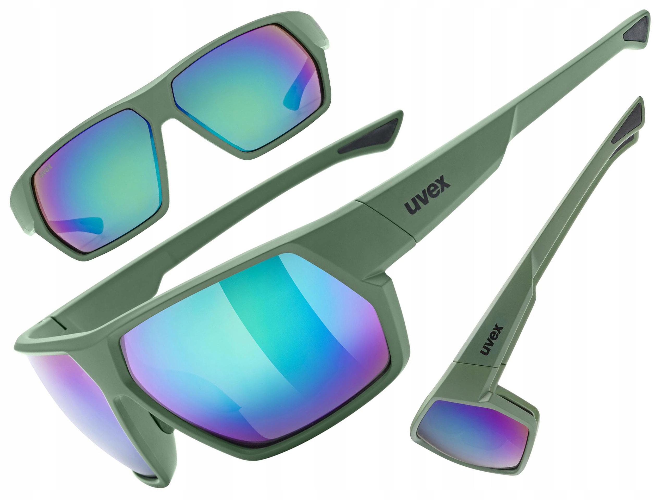 Cyklistické brýle Uvex Sportstyle 238 moss matt (zrcadlově zelené) S3