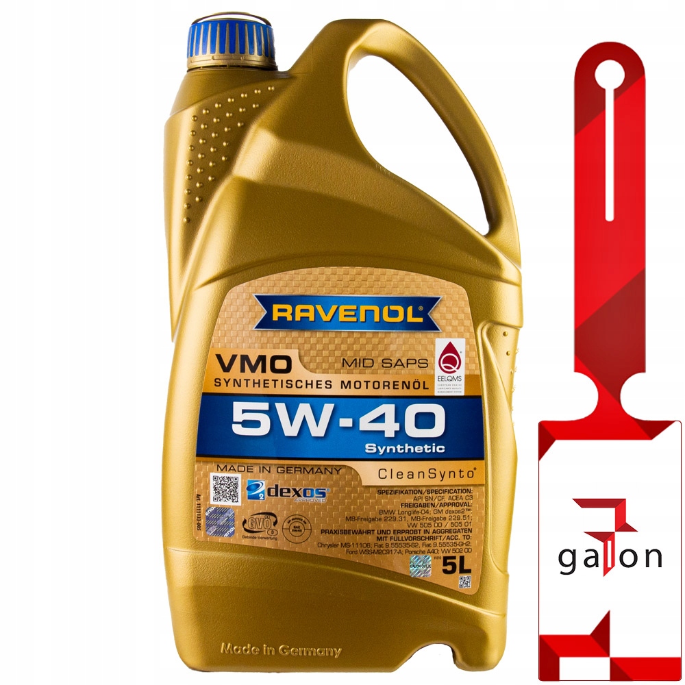 

Ravenol Vmo 5W40 CleanSynto 5L