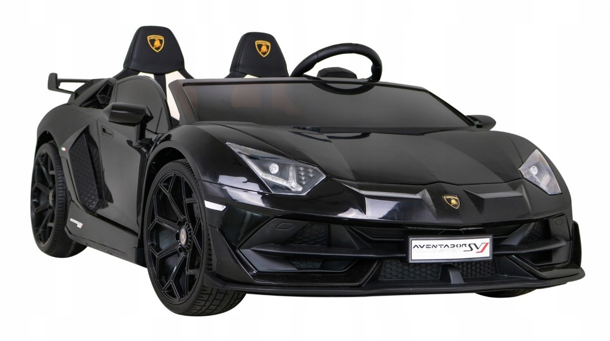 Pojazd na akumulator Lamborghini Svj Drift czarny dla dzieci pilot