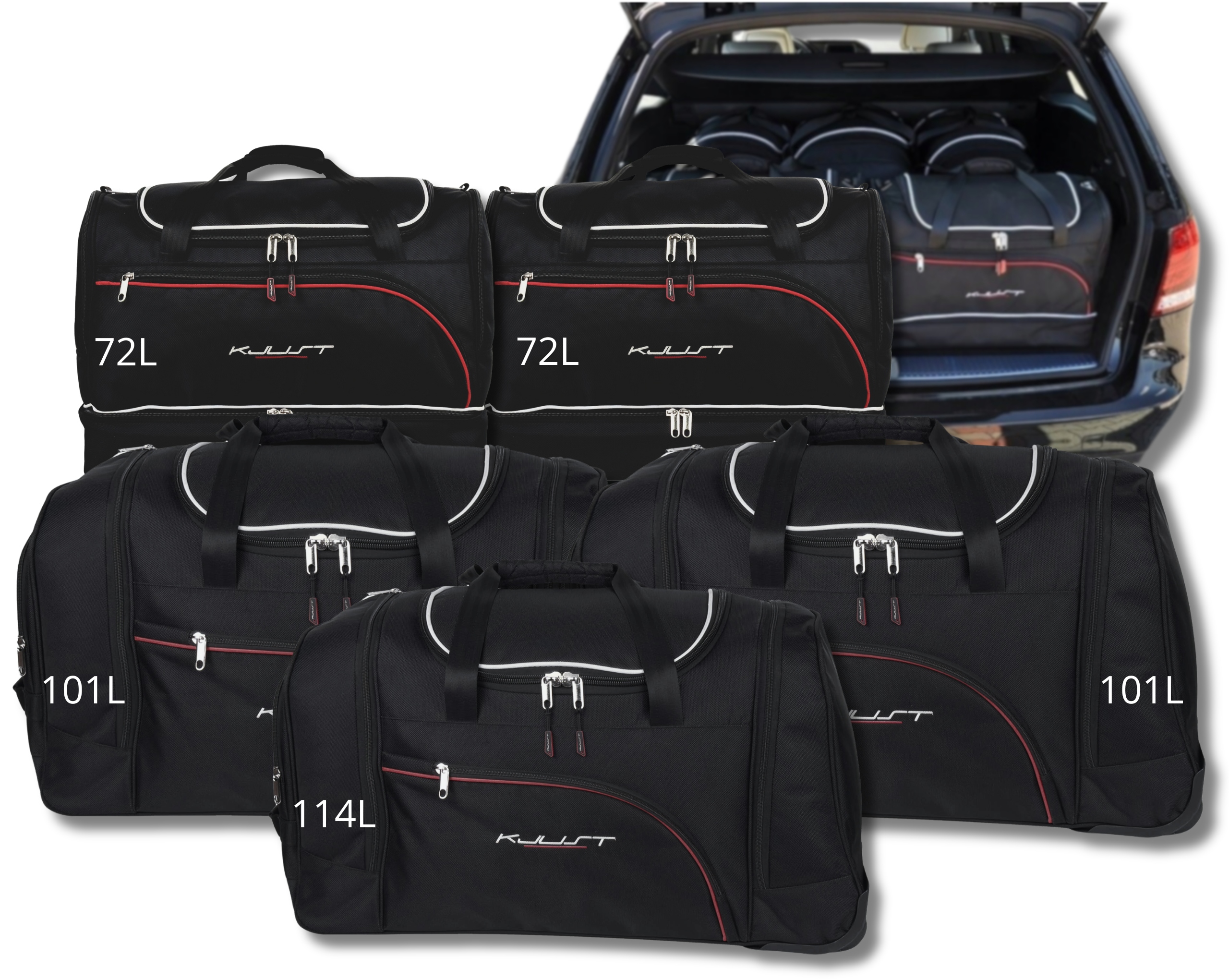 Cestovná Taška Do Kufra Mercedes-benz E Kombi 2009-2016 5 ks