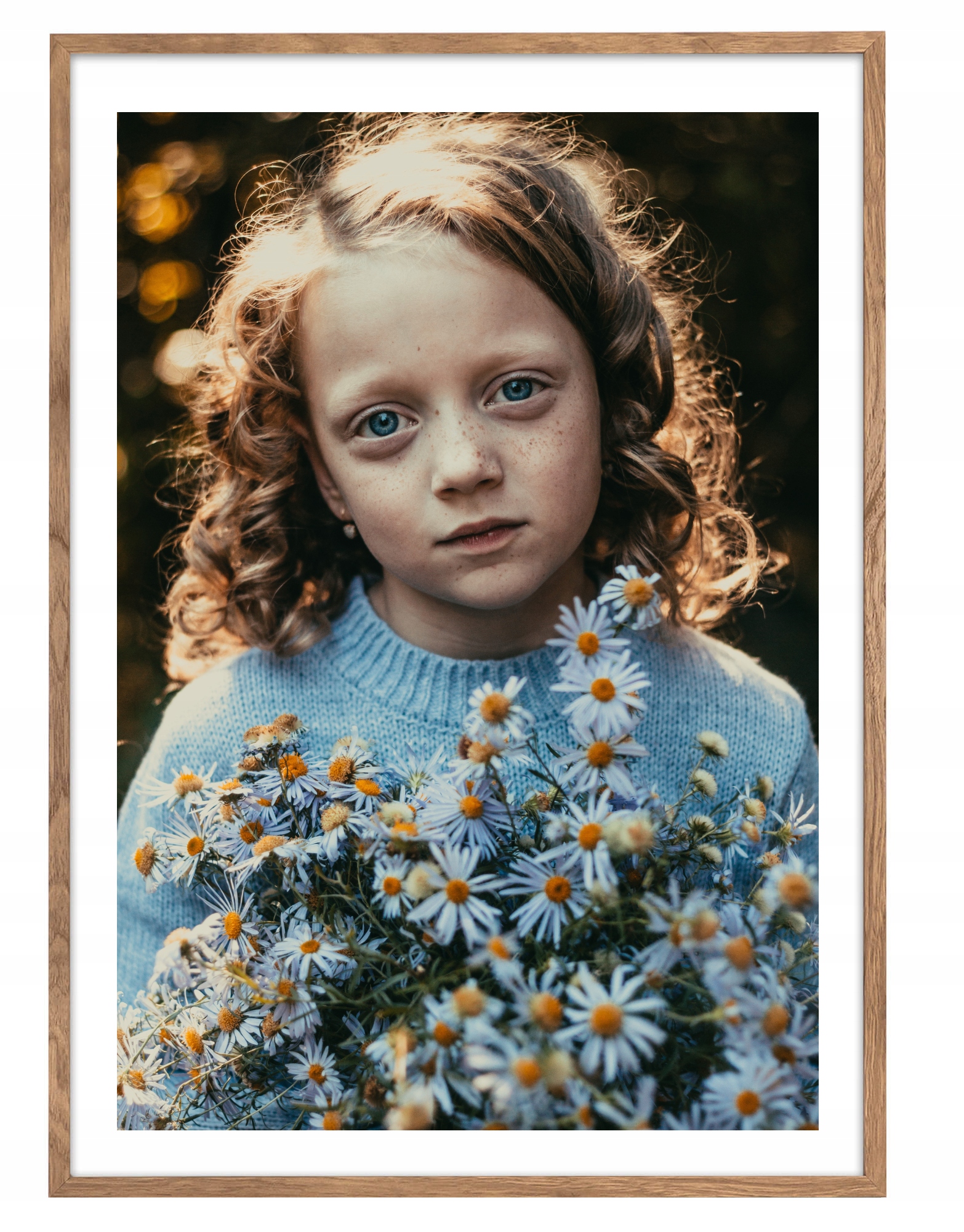 

Brązowa ramka na zdjęcia w rozmiarze 50x70 cm