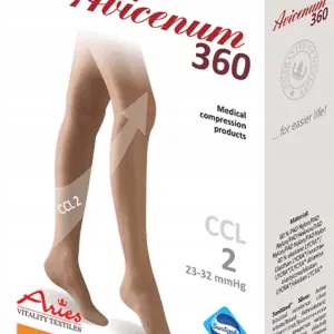 Aries Kompresní punčochy 360 Den Otevřená krajka Natura 8001 S Normal