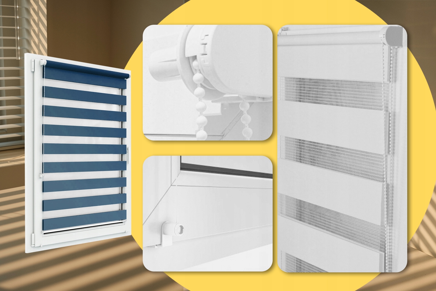 ROLETA DZIEŃ NOC ZEBRA na wymiar 80x150 + TKANINA 25 kolorów + GRATIS Długość (cm) 150 cm