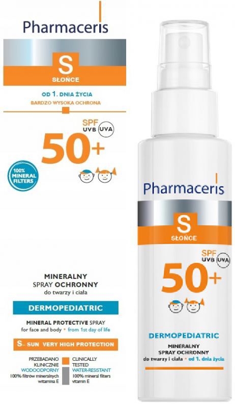 

Pharmaceris S Mineralny spray ochronny SPF50+