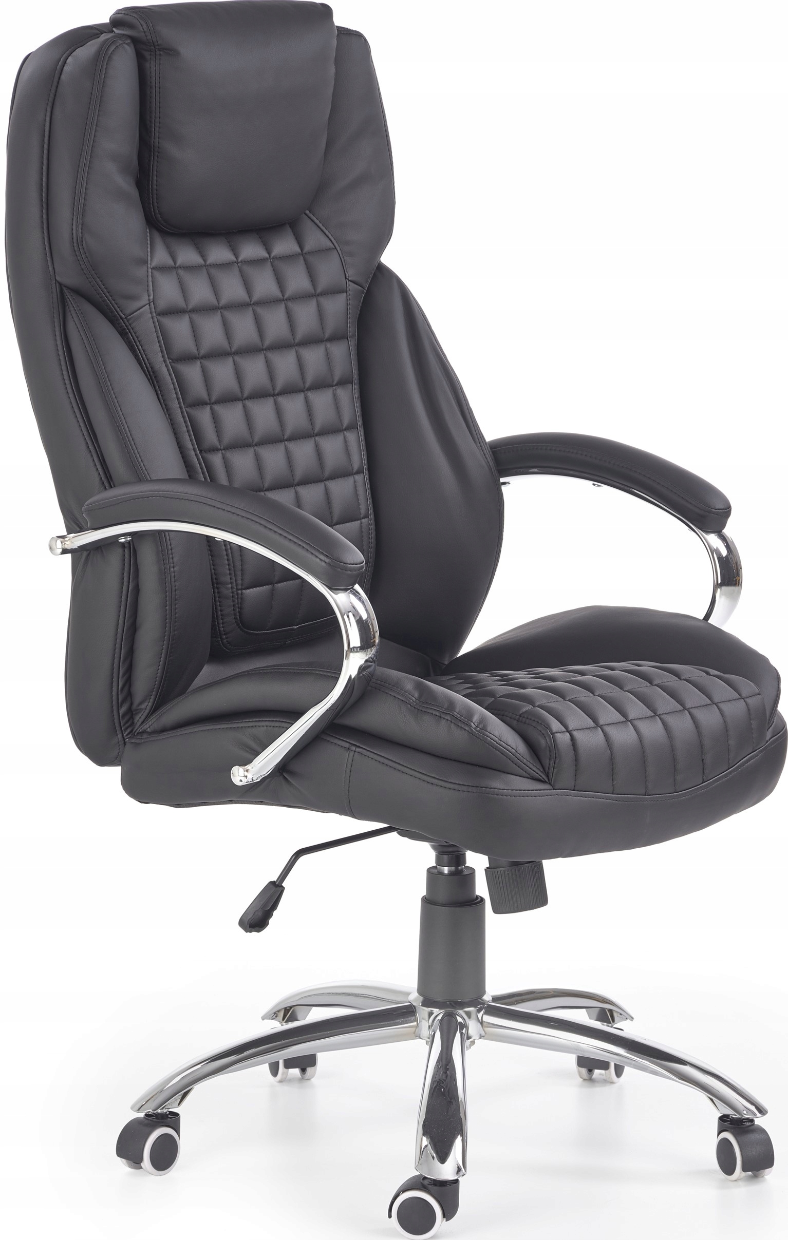 Fotel obrotowy KING czarny ecoskóra Halmar