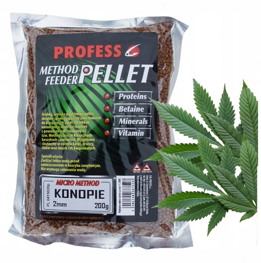 Pellet Konopie Micro Method Feeder 2mm Profess