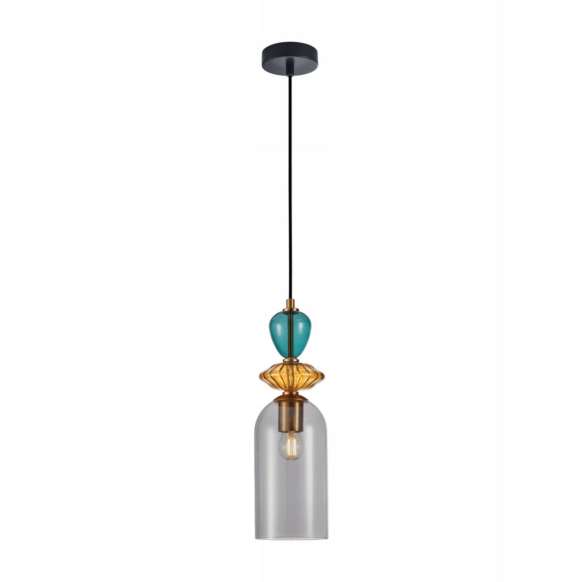 Dekorativní závěsná lampa multicolor sklo e27 40w Busco Italux
