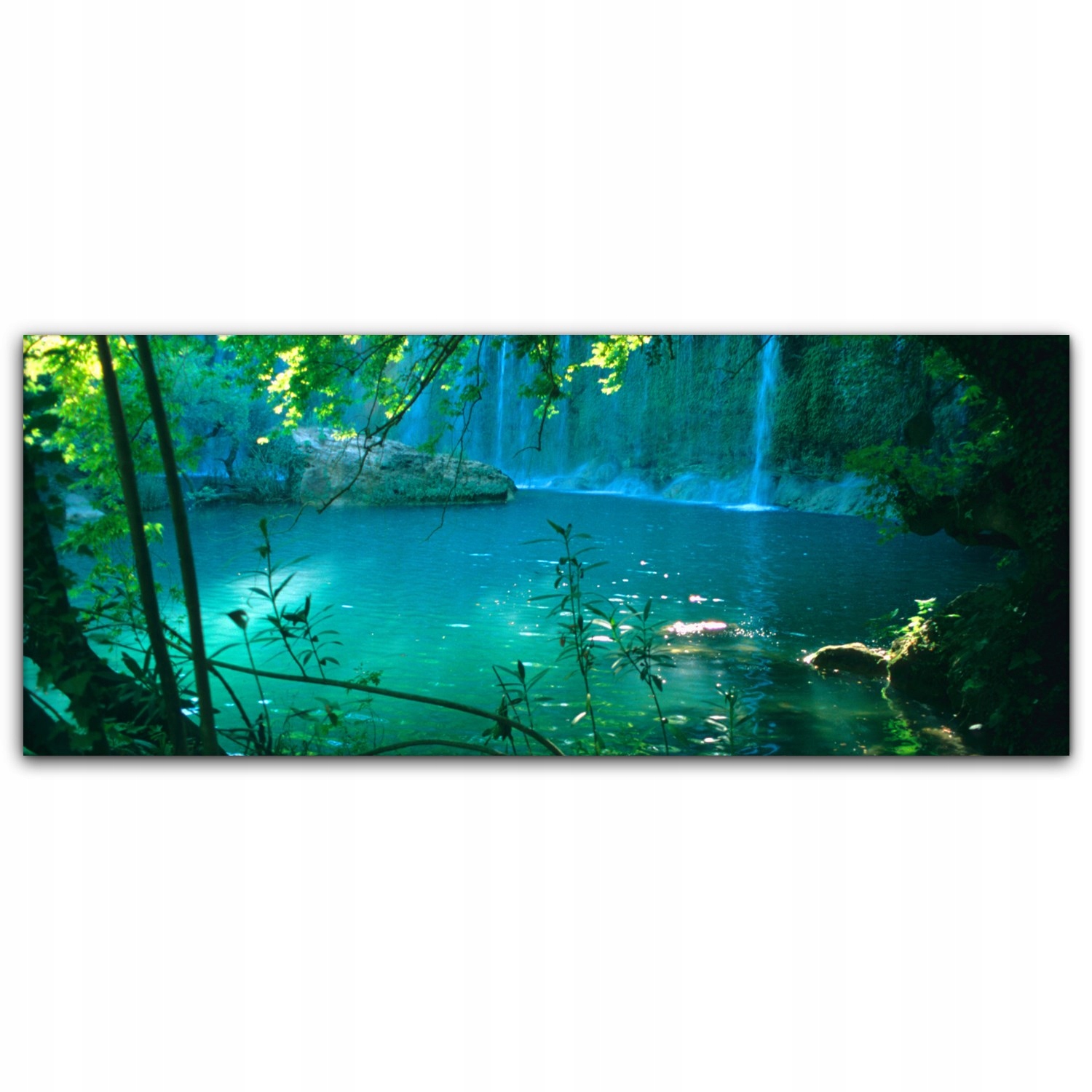 

foto-obraz na płótnie 125x50 Wodospad Natura Woda