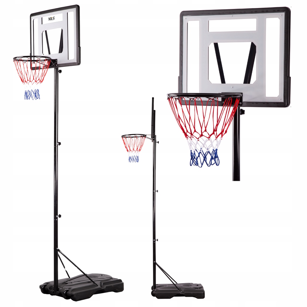 Basketbalový koš Nastavitelná zahradní tabule Obruč Síťka stojan Nils