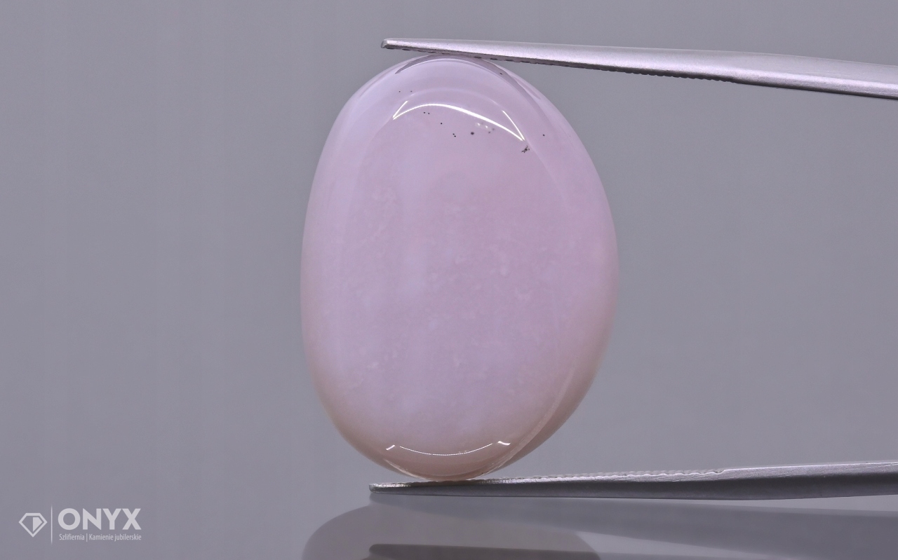 Chalcedon růžová konvexní nepravidelná destička 23x17 mm