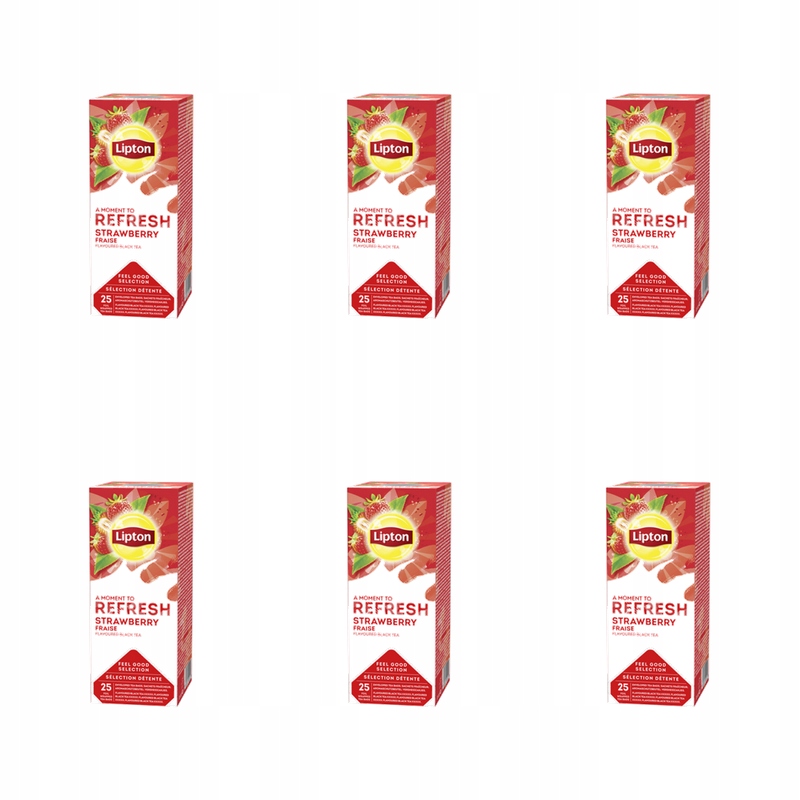 Lipton Classic Strawberry 25 kopert x 1.6g (truskawka) X6