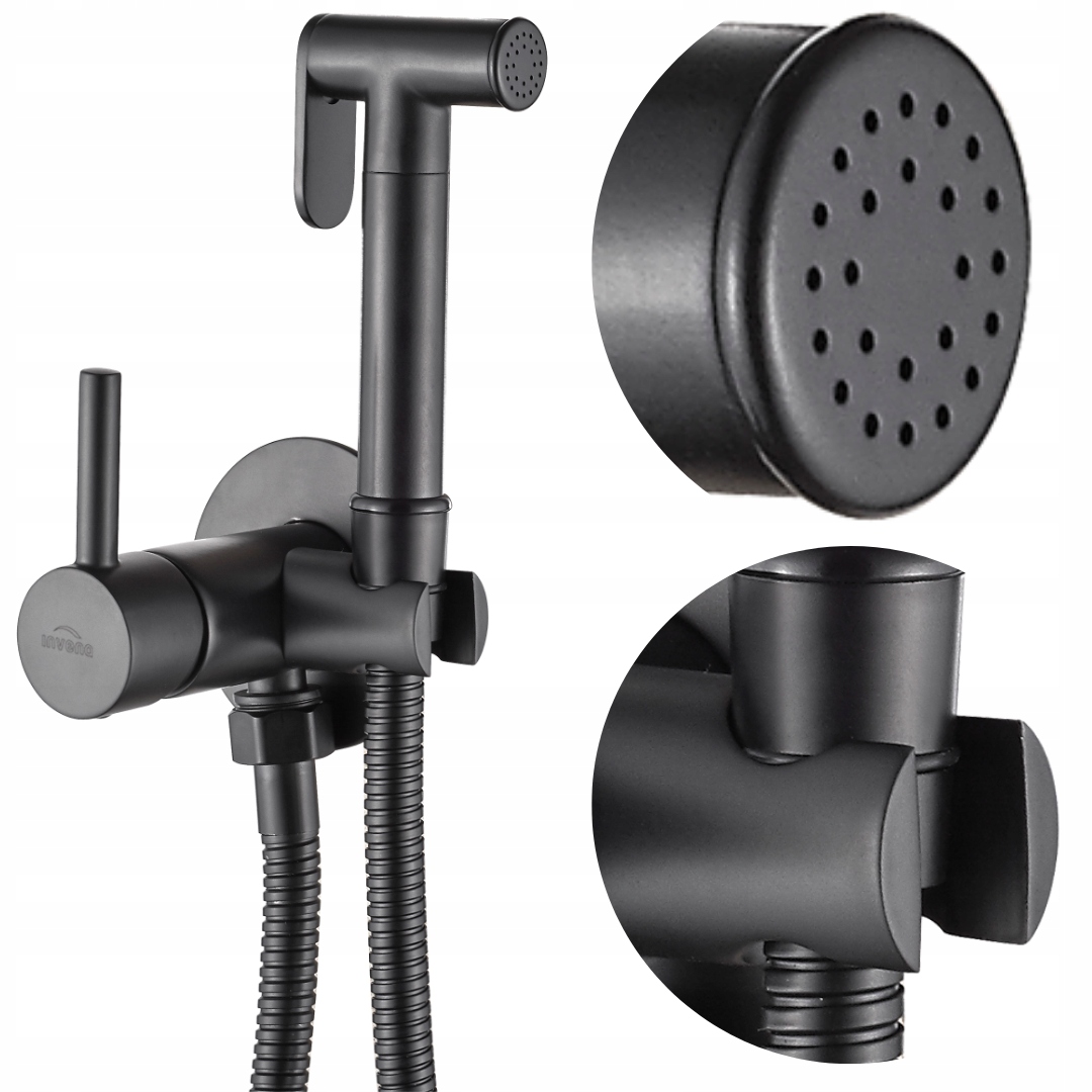 BATERIA BIDETOWA BIDETKA PODTYNKOWA CZARNA MAT PERLATOR OSZCZĘDZAJĄCY WODĘ