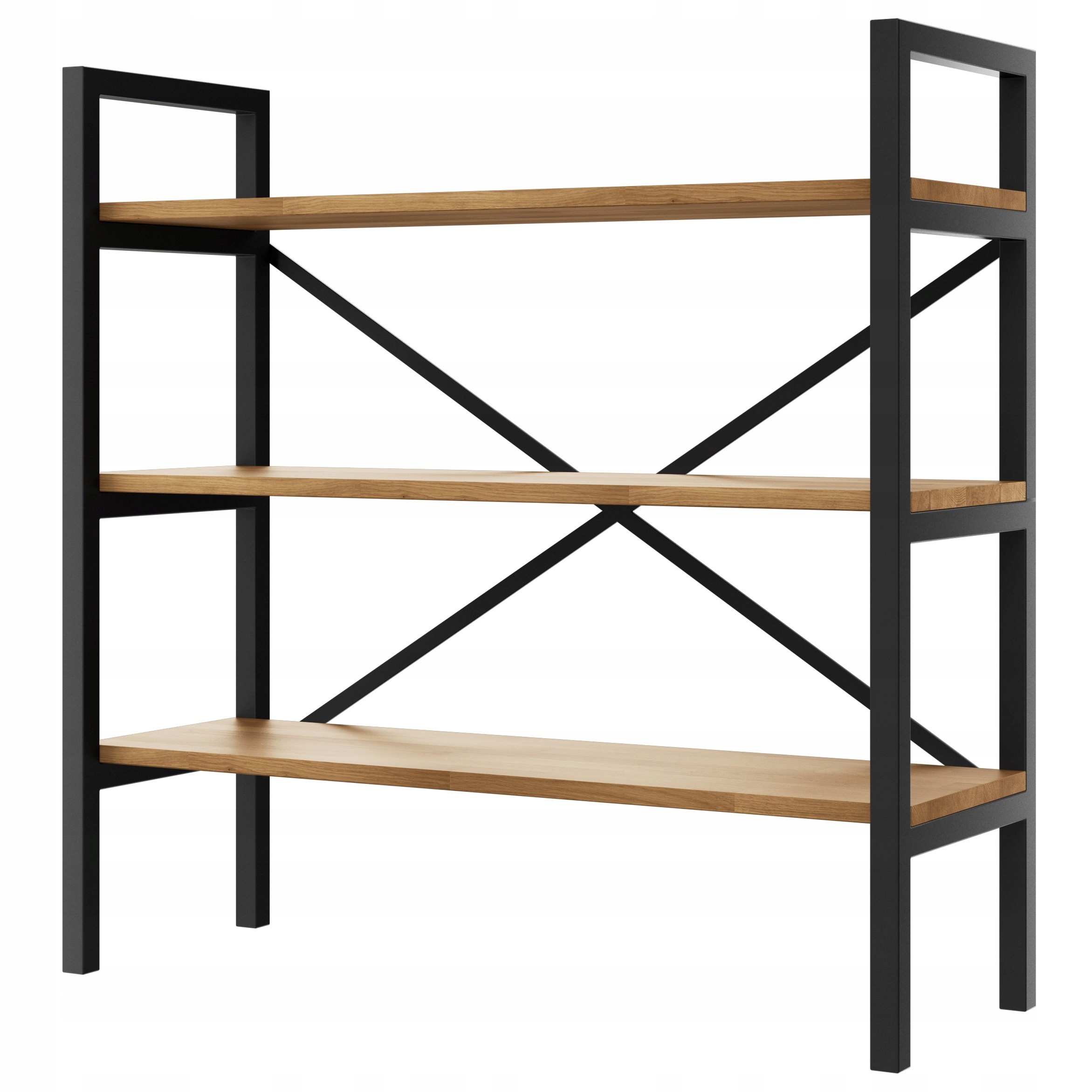 Regál Loft industriálny na knihy dub D3-30 80 cm