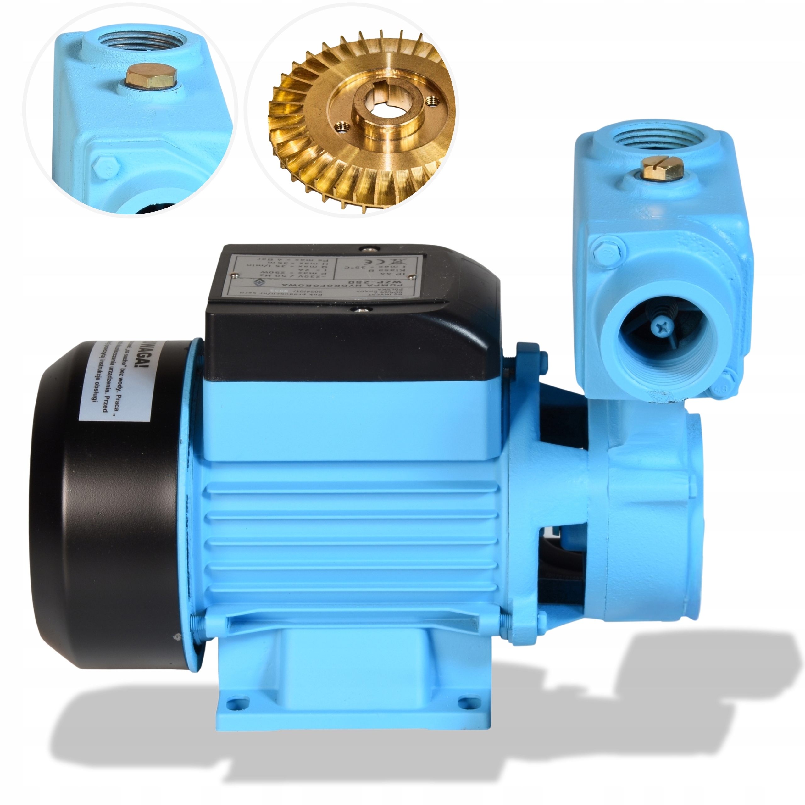 Samonasávací Čerpadlo 250 W 35 L/min S Zpětným Ventilem Pro Hydroforovou Vodu