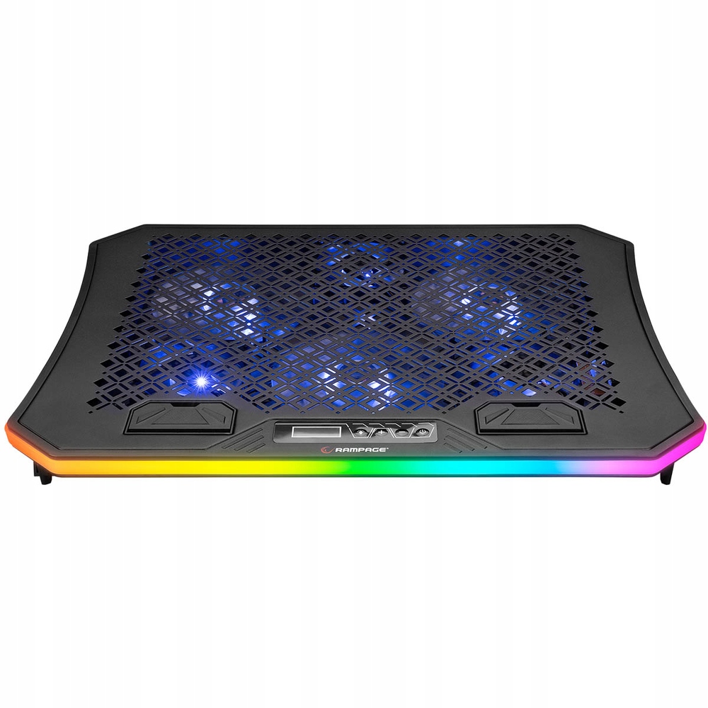Rampage Chladicí podložka pod notebook 10-19" Led Usb Rgb, tichá