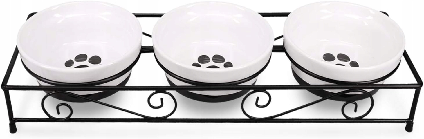 Levně Sada tří misek na krmení Navaris, keramika, 320 ml