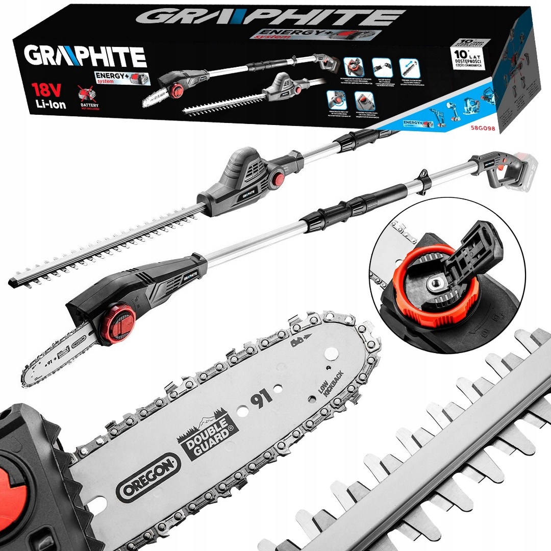 Nůžky Na Živý Plot Na Výložníku Pila Systém Energy+ 18V