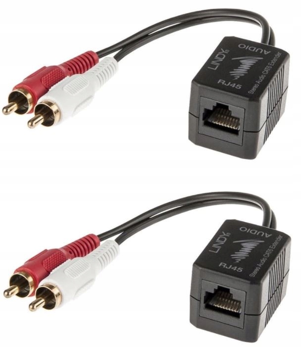 

Przedłużacz Rca 2xRCA Cinch do 500m po RJ45 70460