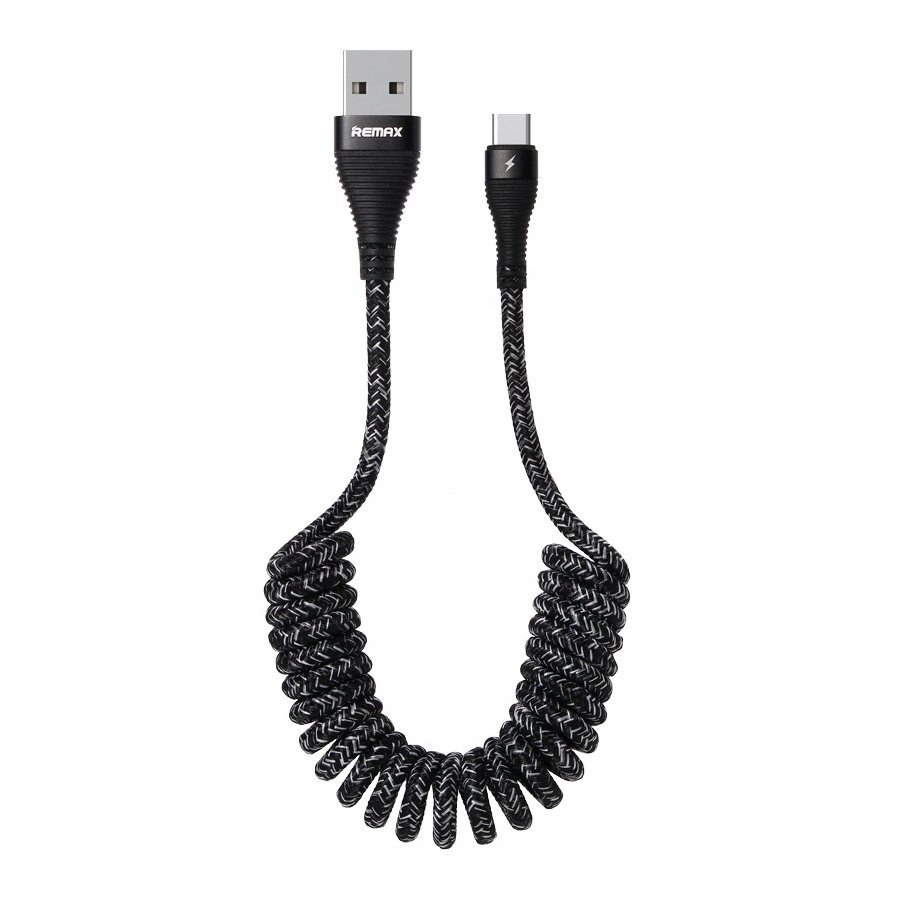 

Remax Mocny Sprężynowy Kabel Usb/usb-c Typ-c 2.1A
