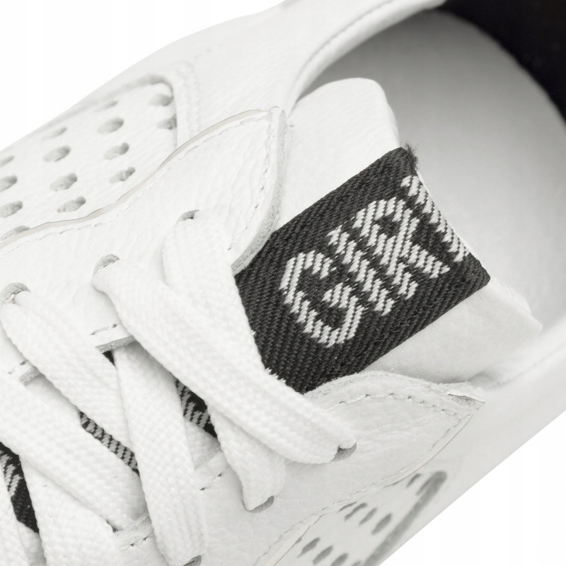 Białe ażur sportow półbut skóra sneakers Karino 40 Długość wkładki 26 cm