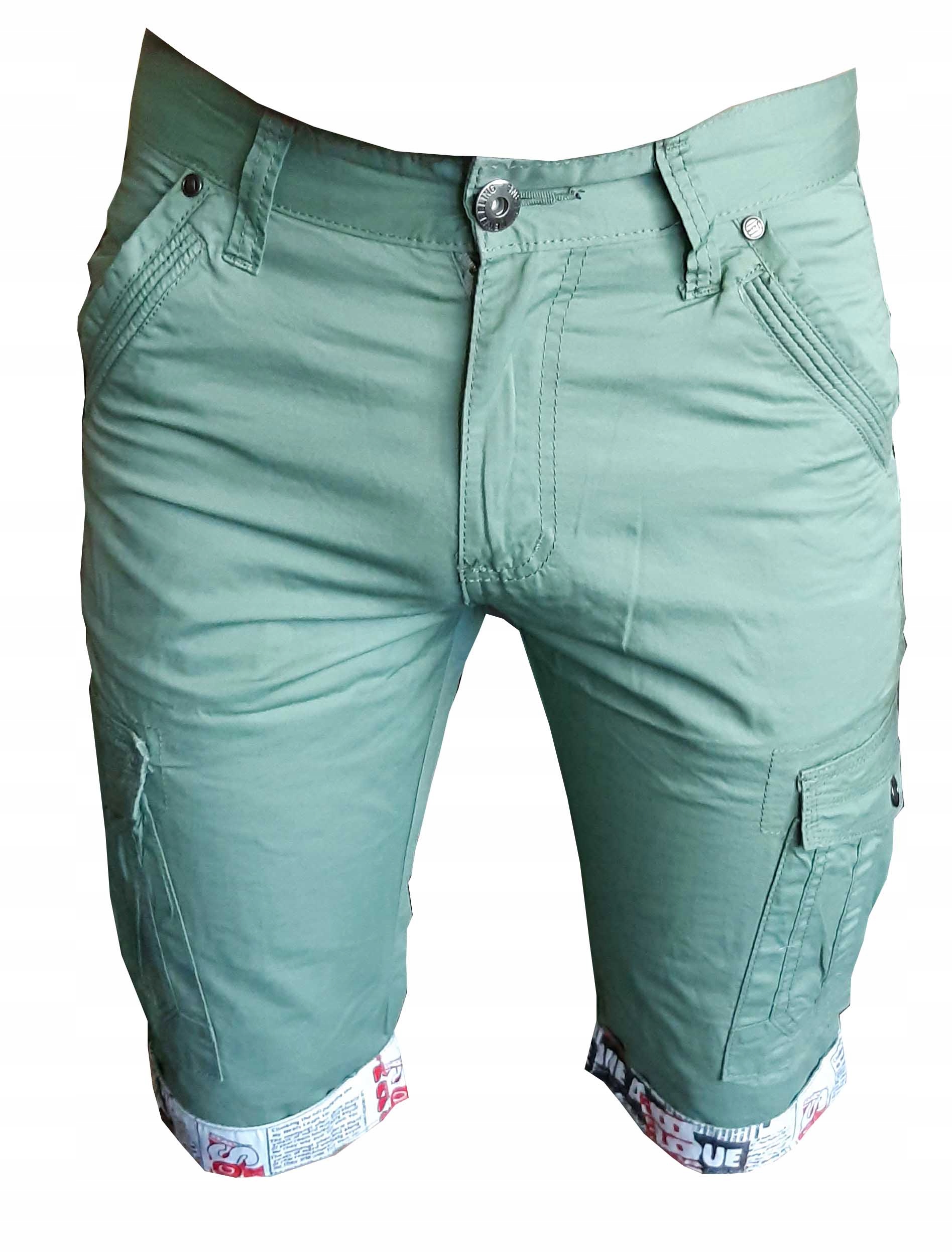 

Krótkie Spodenki Męskie Szorty kieszenie 28