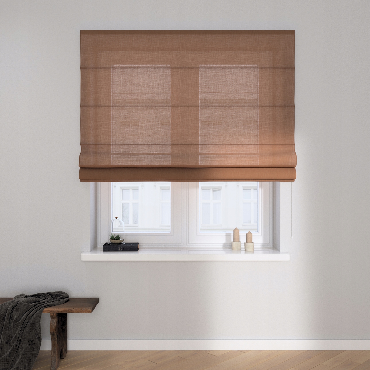 Hotová rímska roleta Capri 120x150 cm oranžová