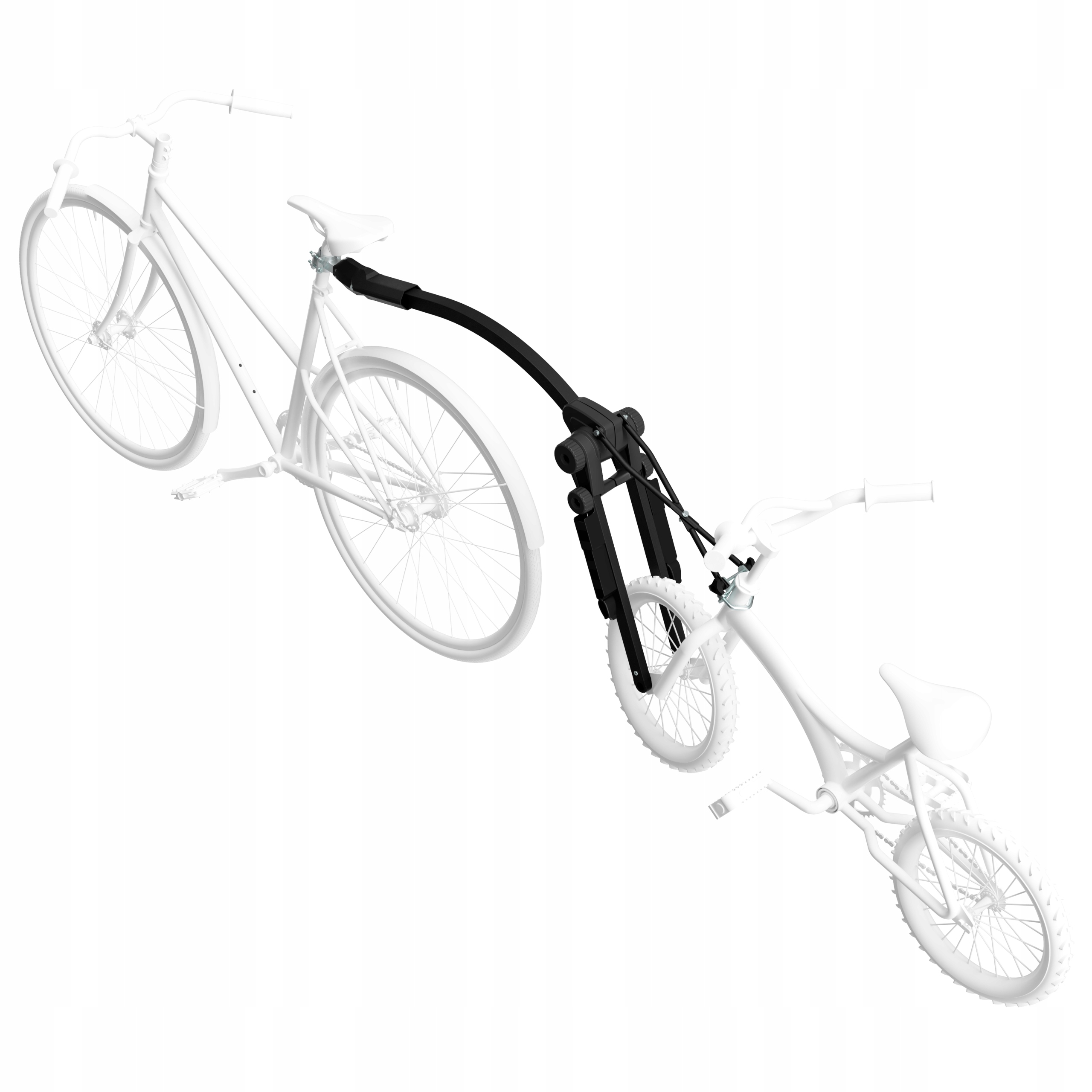 Hol Rowerowy Rower Drążek Holowniczy Trail Angel Czarny 45 kg