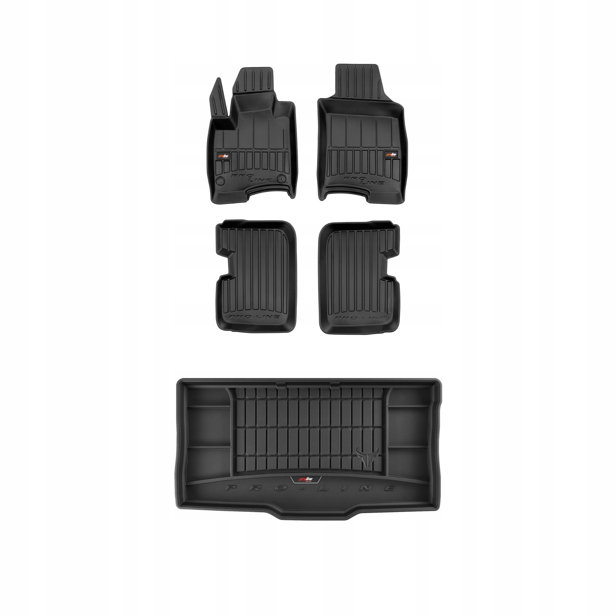 Frogum 3D Sada gumových koberců a rohože s logem pro Fiat Panda III od roku 2011