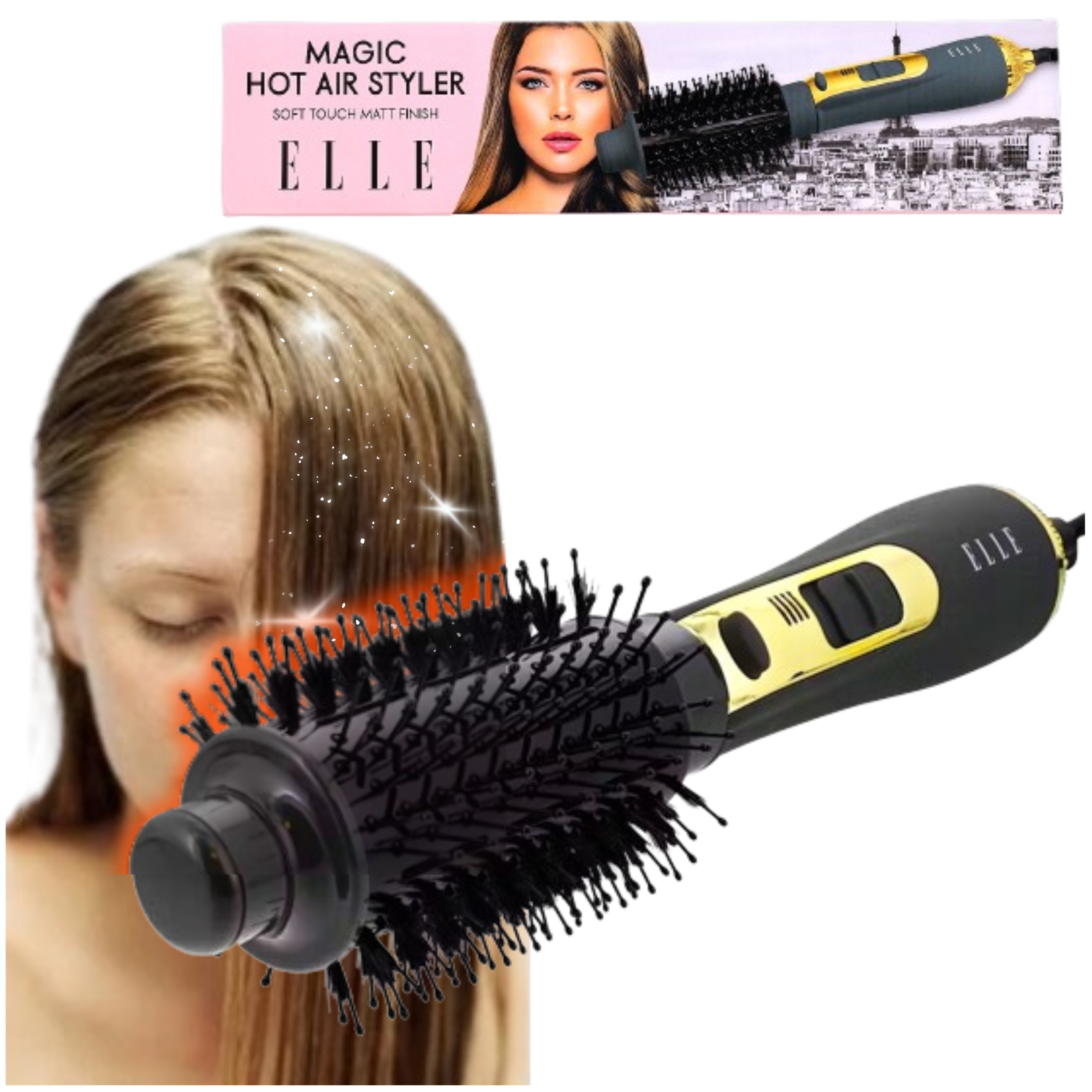 Fén Na Vlasy Ionizace Sada Na Vlasy 2V1