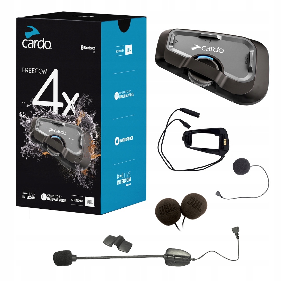 Motocyklový interkom Cardo Freecom 4X 1 sada Jbl