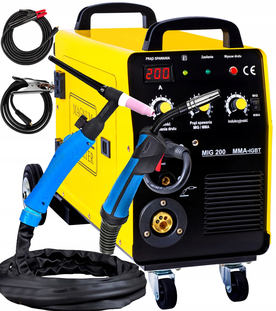 Poloautomatická Svářečka Mig 200 Mma Igbt 230V 30-200A