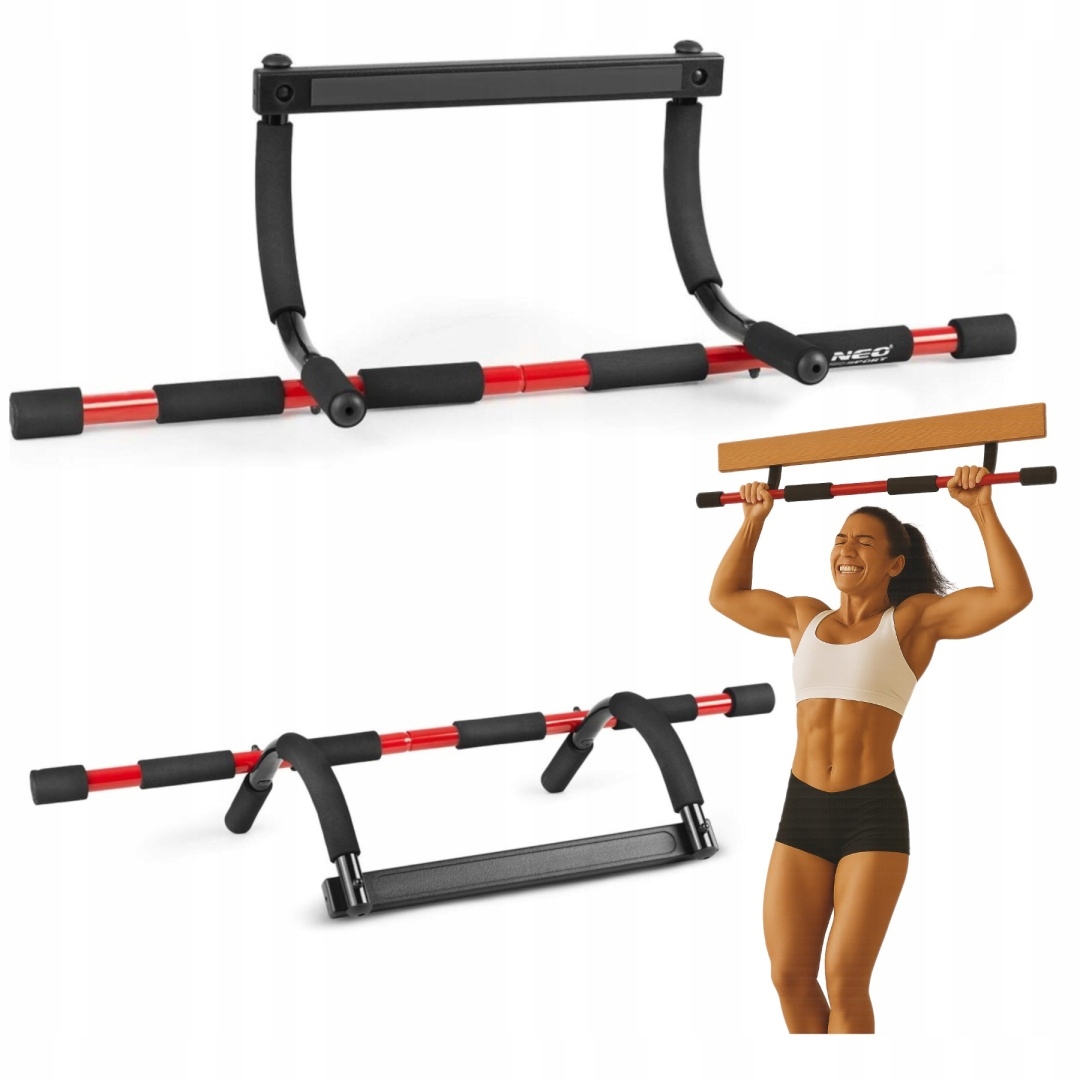 Drążek do podciągania ścienny stalowy wielofunkcyjny NS-313 szybki montaż