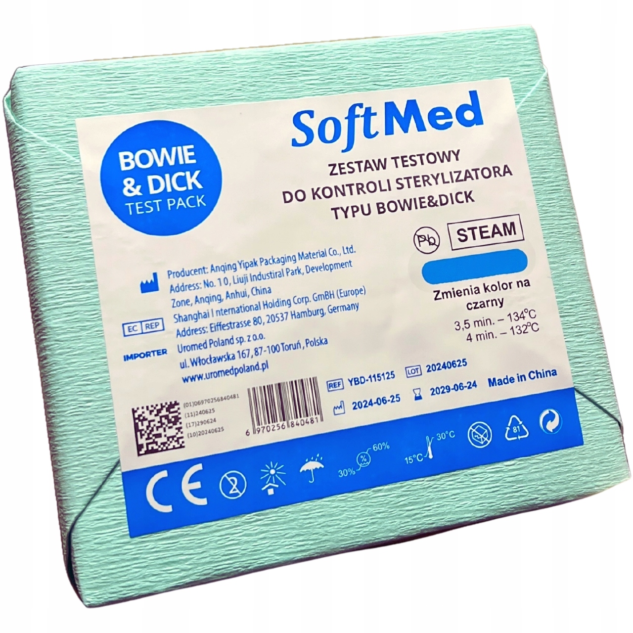 Zestaw testowy do sterylizatora Bowie&Dick Softmed