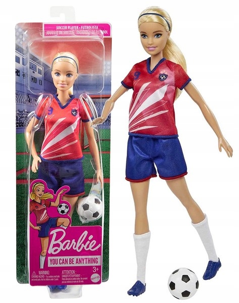 

Lalka Barbie Kariera Piłkarz Piłkarka HCN17