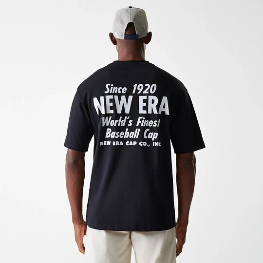 triko New Era Graphic Blk vel: XXL