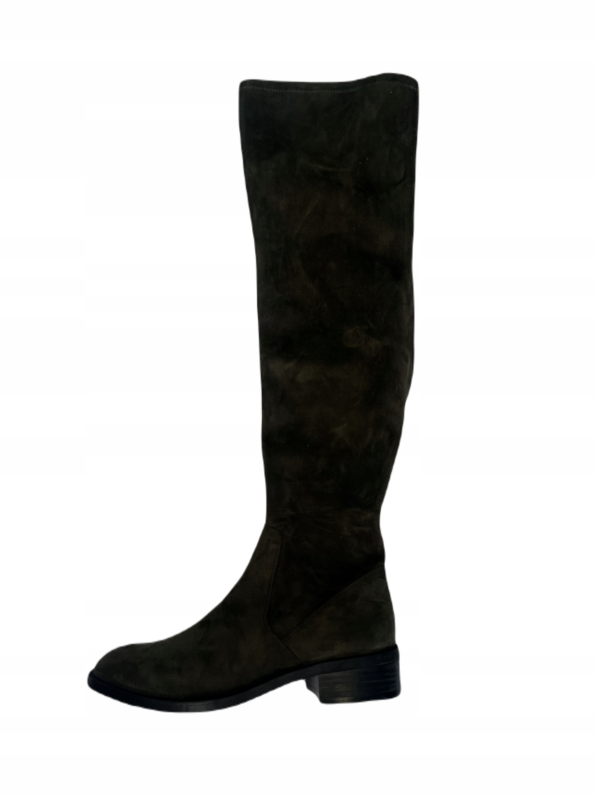 Dlouhé nazouvací dámské kozačky se zipem Aldo 41